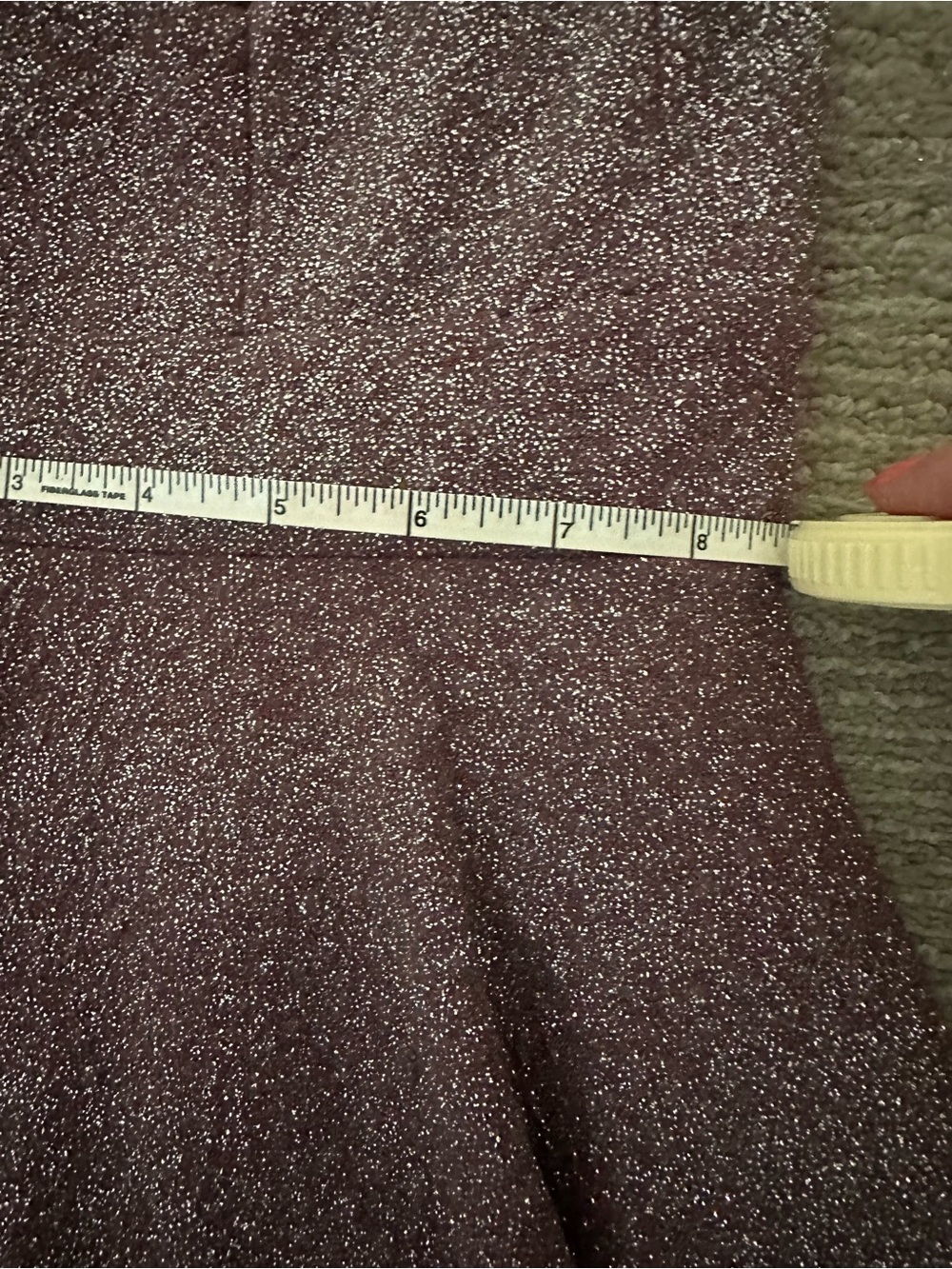 Windsor Mauve Sparkle Mini Dress with V-Neck - Picture 5 of 5